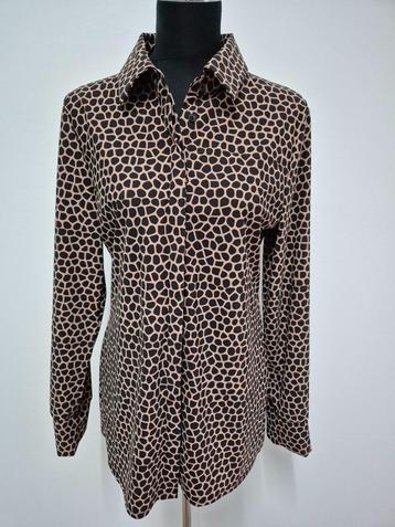 Top124 - Bruin-zwarte G-maxx blouse maat L (2) beschikbaar voor biedingen