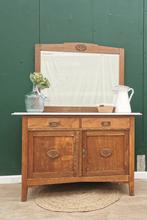 Vintage dressoir / commode met marmeren blad, Ophalen, Voorhout, 50 tot 70 cm, Florissantjes Studio