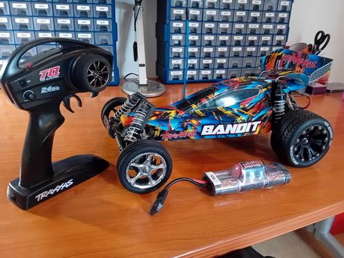 Traxxas bandit compleet, Hobby en Vrije tijd, Modelbouw | Radiografisch | Auto's, Gebruikt, Elektro, Schaal 1:10, RTR (Ready to Run)