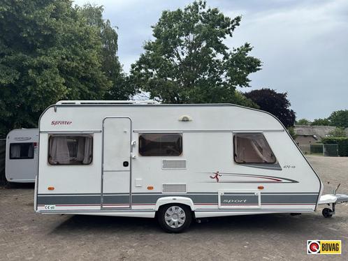 Beyerland Sprinter Sport 470 EB LICHTGEWICHT + ENKELE BED, Caravans en Kamperen, Caravans, Bedrijf, 1000 - 1250 kg, Standaardzit