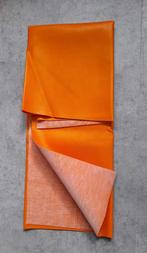 NIEUWE oranje coupon SKAI / kunstleer van ongeveer 65 x70 cm, Nieuw, Oranje, 30 tot 120 cm, Leer of Kunstleer