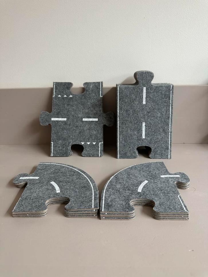 HEMA Autoweg Puzzelstukken, Kinderen en Baby's, Speelgoed | Racebanen, Zo goed als nieuw, Ophalen of Verzenden