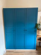 IKEA Pax Kast - Wit met Blauwe Deuren, Kunststof, Gebruikt, 100 tot 150 cm, Ophalen of Verzenden
