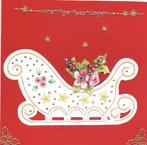 kerst borduurkaart, Hobby en Vrije tijd, Kaarten | Zelfgemaakt, Ophalen of Verzenden, Nieuw, Kerst