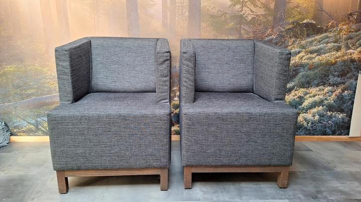 2 fauteuils van Van Dijk, Huis en Inrichting, Fauteuils, 50 tot 75 cm, 75 tot 100 cm, Ophalen