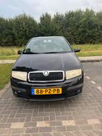 Skoda Fabia 1.4 55KW 2005 Zwart, Auto's, Voorwielaandrijving, 74 pk, 4 cilinders, Zwart