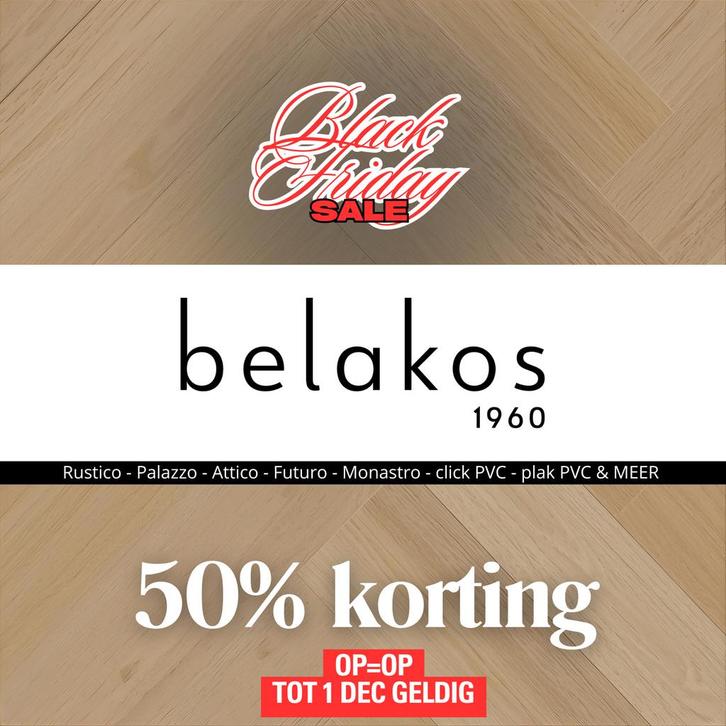 Belakos PVC - tot 50% korting tot 1 dec, Huis en Inrichting, Stoffering | Vloerbedekking, Nieuw, Overige typen, Wit, Crème, Beige