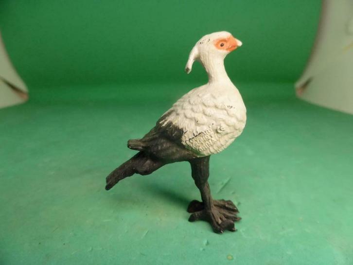 Secretaris vogel dierfiguur K&M 5 cm, Verzamelen, Dierenverzamelingen, Gebruikt, Beeldje of Figuurtje, Vogel, Verzenden