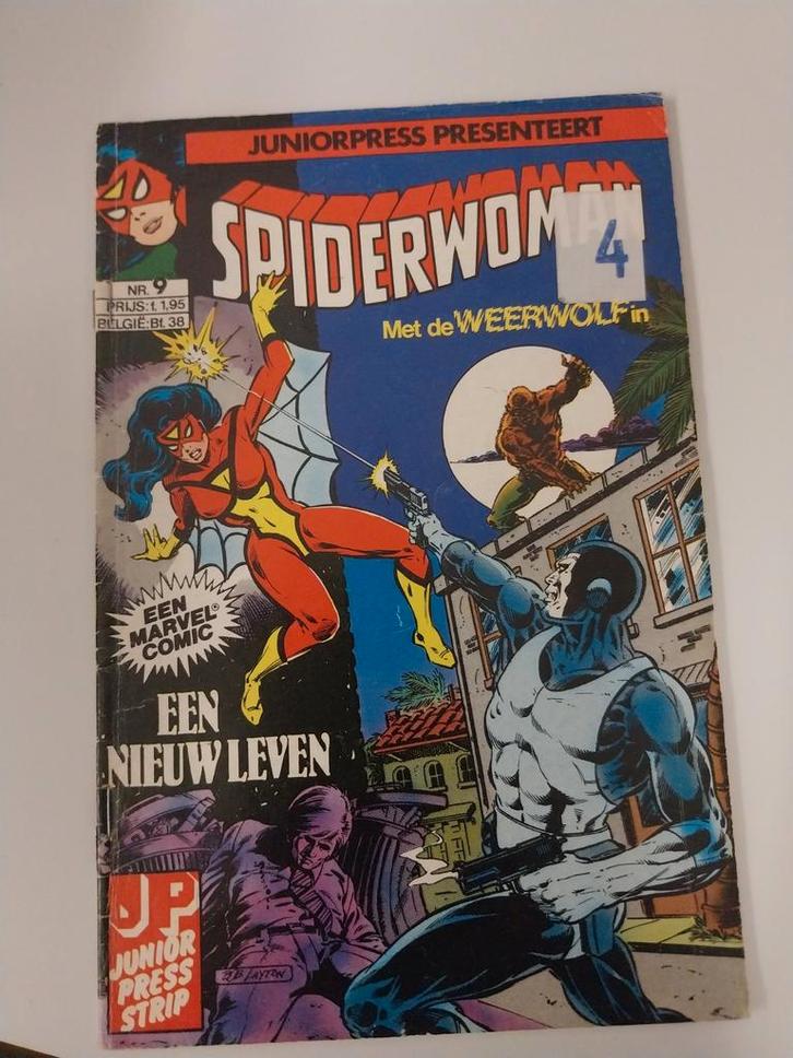 Spiderwoman 4 - Juniorpress, Boeken, Stripboeken, Gelezen, Eén stripboek, Ophalen of Verzenden