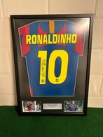 Gesigneerd shirt van Ronaldinho barcelona, Sport en Fitness, Voetbal, Shirt, Ophalen of Verzenden