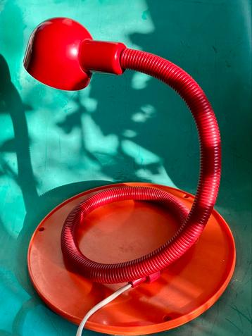 Vintage serpent snakelamp metaal rood eyeball beschikbaar voor biedingen