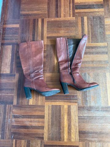 Bruine leren laarzen van Via Vai, maat 42 beschikbaar voor biedingen