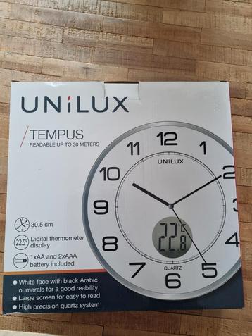 Unilux Tempus Wandklok met Thermometer beschikbaar voor biedingen