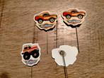 Micro Machines vintage auto auto's logo plastic speldjes, Ophalen of Verzenden, Gebruikt