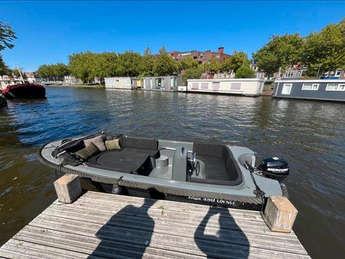 Leuke sloep, Riga 480 lounge met ligplaats 2025 Haarlem, Watersport en Boten, Sloepen, Gebruikt, Tot 10 pk, 3 tot 6 meter, Buitenboordmotor