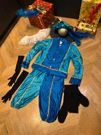 Pietenpak 128 blauw donkerblauw set Sinterklaas compleet, Ophalen of Verzenden, Zo goed als nieuw, Jongen of Meisje