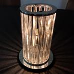 Kristal staaf lamp met rvs en dimmer, Ophalen of Verzenden, Zo goed als nieuw, Minder dan 50 cm