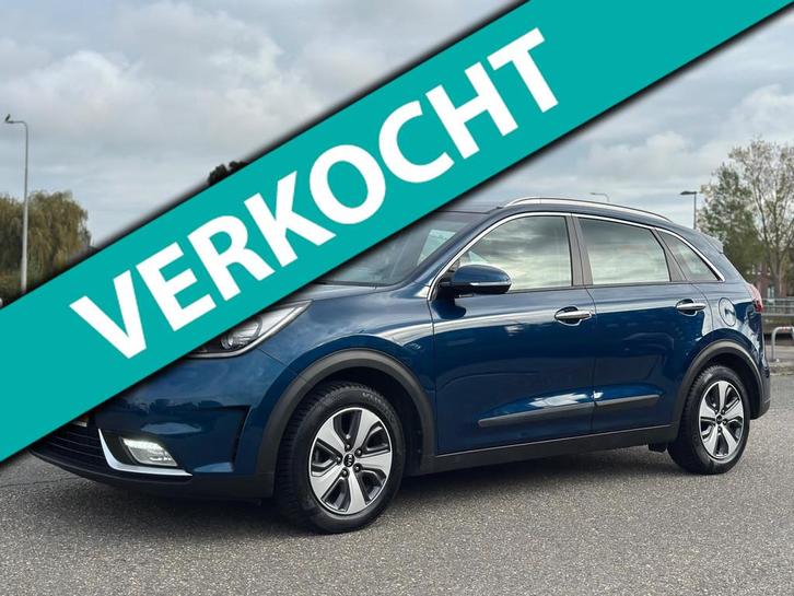 Kia Niro 1.6 GDi Hybrid First Edition CAMERA LED TREKHAAK NA, Auto's, Kia, Bedrijf, Te koop, Niro, ABS, Achteruitrijcamera, Airbags