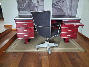 Vintage Bureau met Lades - afbeelding 7