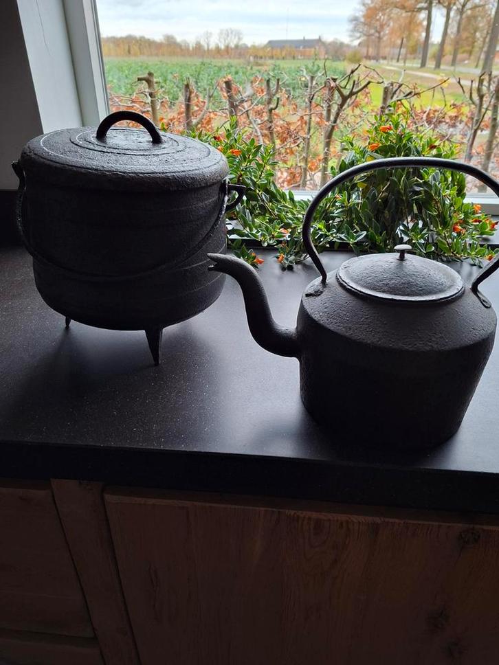 Oude Pot en Kan - Decoratief, Antiek en Kunst, Antiek | Keukenbenodigdheden, Ophalen