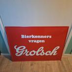 Grolsch bord, Ophalen, Gebruikt, Reclamebord, Plaat of Schild, Grolsch