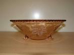 Oud roze schaal met druivenblad, Ophalen of Verzenden