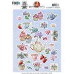 Yvonne Creations CD11950 Cupcakes elementen knipvel A4, ., Nieuw, Ophalen of Verzenden, Overige thema's