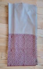 Stof India geweven katoen rood beige rand 210x100 cm nieuw, Hobby en Vrije tijd, Stoffen en Lappen, Wol, Ophalen of Verzenden
