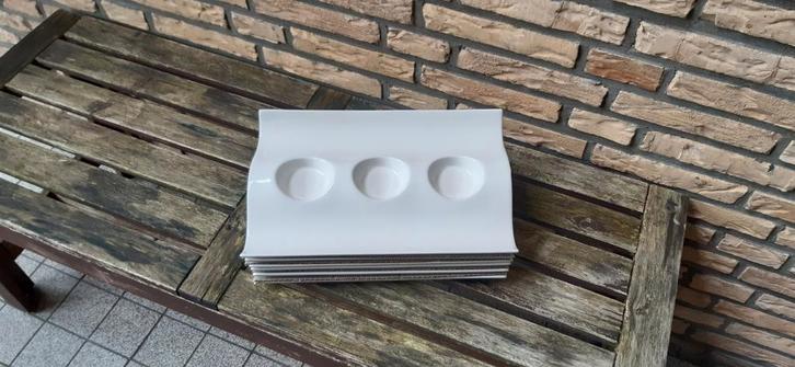 Arcoroc amuse borden dessertborden of voor kruidenboter, Huis en Inrichting, Keuken | Servies, Nieuw, Bord(en), Effen, Aardewerk