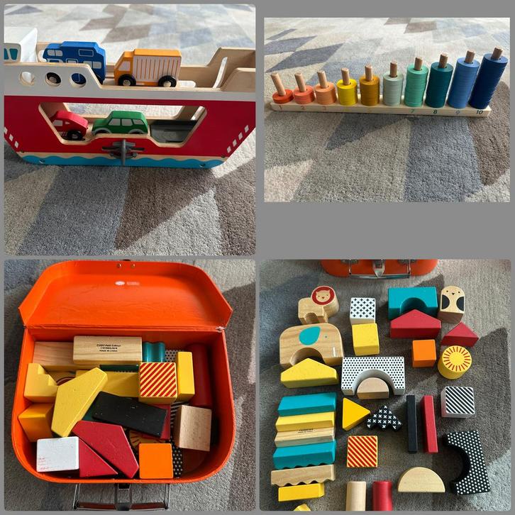 3x soorten houten speelgoed, Kinderen en Baby's, Speelgoed | Houten speelgoed, Zo goed als nieuw, Ophalen of Verzenden