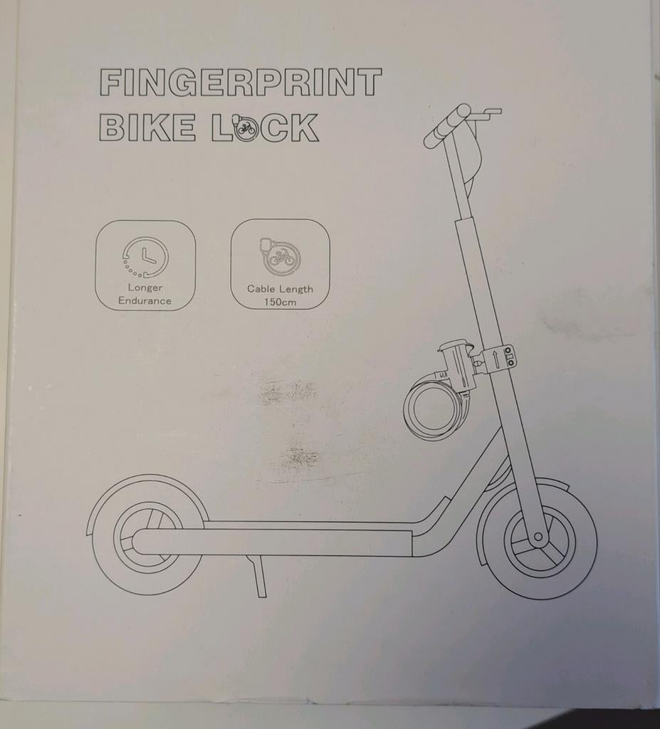Nieuw Fietslot met Vingerafdruk, -, -, Nieuw, Ophalen of Verzenden