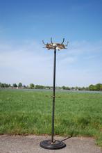 Staande kapstok met messing kroon, Huis en Inrichting, Woonaccessoires | Kapstokken, Ophalen, Gebruikt, Nvt, Metaal