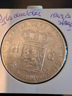 Zilveren Rijksdaalder 1845 - Willem II - met streep Zfr, Ophalen of Verzenden, Koning Willem II, 1 gulden