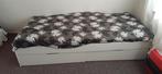 Wit 1 persoonsbed, Ophalen, Gebruikt, 90 cm, Eenpersoons