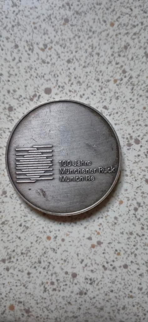 Duitse Zilveren Medaille Munchener Ruck, Postzegels en Munten, Penningen en Medailles, Ophalen of Verzenden
