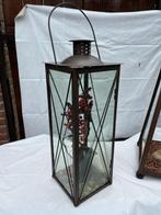 Middelgroot windlicht t.e.a.b., Ophalen, Gebruikt, Hout, Bruin