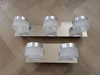 Flair Kynosura LED wandlampen 2- en 3-lichts chroom, Ophalen of Verzenden, Nieuw, Glas, Wandlamp