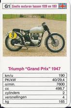 M25 motorkaartje triumph grand prix 1947 ( g1), Ophalen of Verzenden, Zo goed als nieuw
