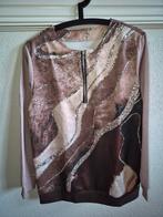Mooie trui met rits, Bruin, Maat 46/48 (XL) of groter, Nieuw, Ophalen of Verzenden