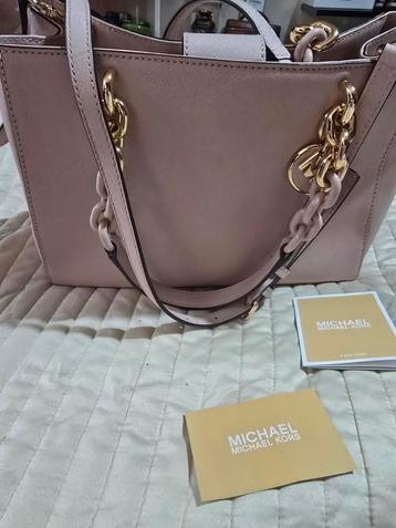 Michael kors Cynthia Saffanio Leather pink tas zgan beschikbaar voor biedingen