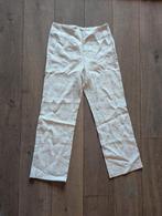 Beige duurzame linnen broek lang Palaver - maat 36 / S, Beige, Palaver, Ophalen of Verzenden, Zo goed als nieuw
