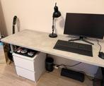 Steigerbuis, lichtgrijs betonpatroon/laminaat werkblad, Huis en Inrichting, Bureaus, Ophalen, Zo goed als nieuw