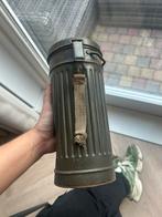 Duits gasmasker blik, Verzamelen, Militaria | Tweede Wereldoorlog, Ophalen of Verzenden, Landmacht, Duitsland, Overige typen