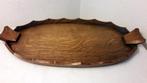 ART DECO EIKEN GESCHULPT DIENBLAD 1930, Antiek en Kunst, Ophalen of Verzenden