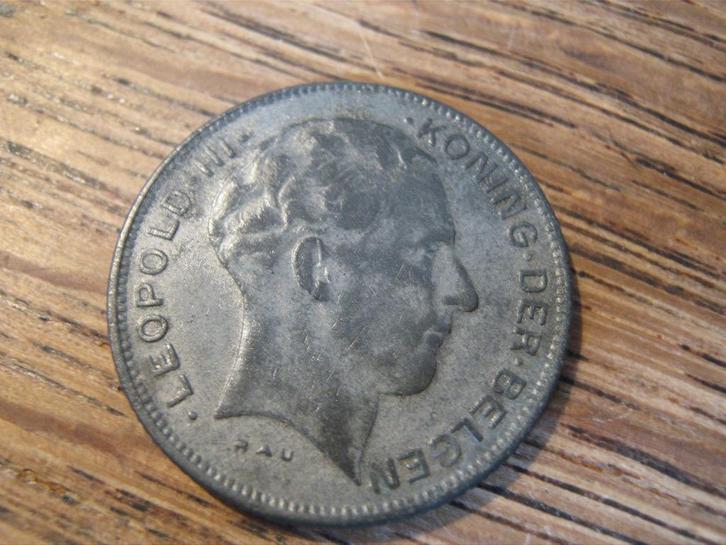 Bezet Belgie 5 Frank 1941 Vlaams, WW2 #610, Postzegels en Munten, Munten | België, Losse munt, Overig, Verzenden