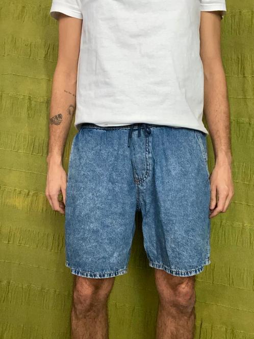 Vintage shorts / korte broek - Esprit- blauw - spijker -L, Kleding | Heren, Broeken en Pantalons, Gedragen, Maat 52/54 (L), Blauw