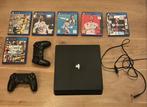 PlayStation 4 + 2 Controllers + 6 Games + 100% in orde, Met 2 controllers, Ophalen of Verzenden, Zo goed als nieuw, Original
