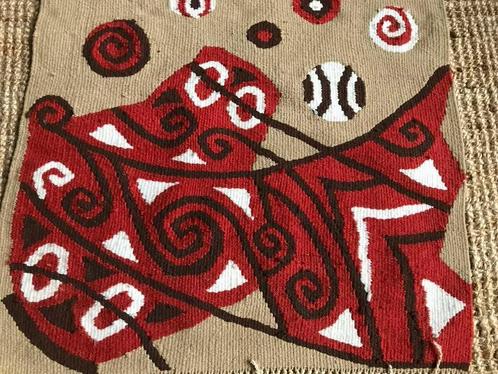 Vintage / retro geweven wandkleed, Antiek en Kunst, Antiek | Kleden en Textiel, Ophalen of Verzenden
