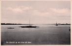 Tiel - Gezicht op rivier de Waal met schepen en pont, Ophalen of Verzenden, 1920 tot 1940, Ongelopen, Gelderland
