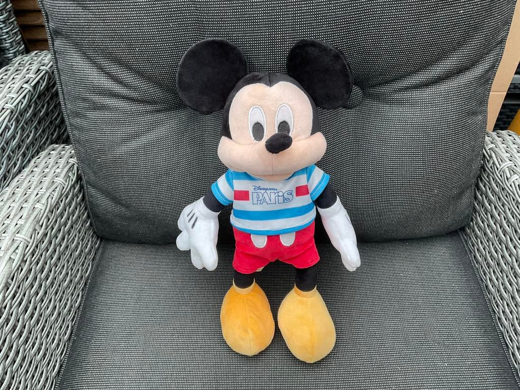 Nieuwe Disneyland Parijs Mickey Mouse knuffel 35 cm, Ophalen, Mickey Mouse, Nieuw, Knuffel